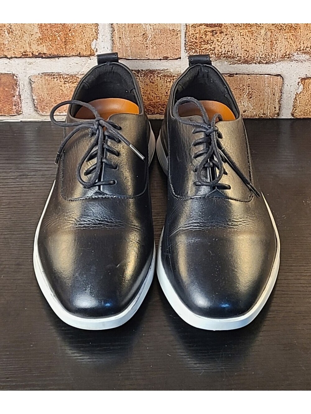 Wolf & Shepherd Crossover Longwing Shoes Mens 8.5 Black Leather Comfort Oxford